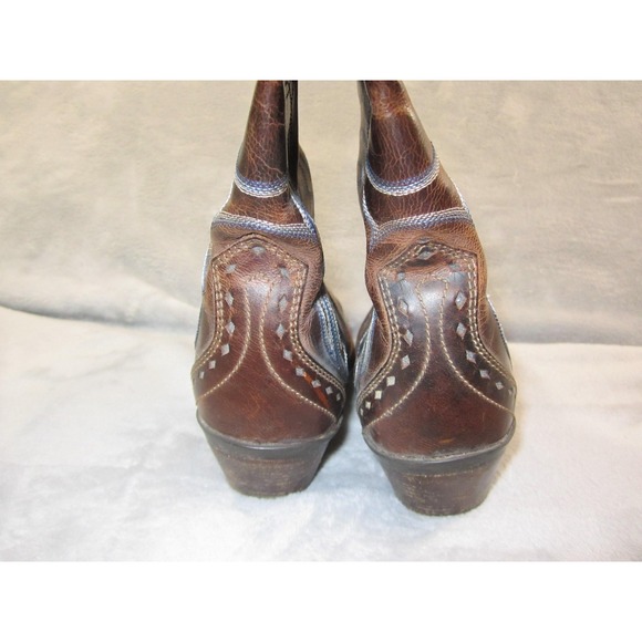 Ariat Boots Womens Size 6B Brown Leather Western Cowboy Heritage Style 10010265 - Picture 5 of 12